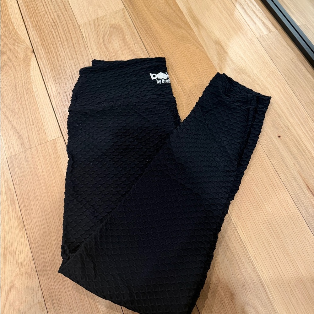 Booty by Brabants Black Textured  Leggings